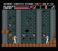 une photo d'Ã©cran de Vampire Killer sur MSX